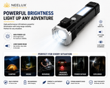 8 in 1 Portable Rechargeable Torch LED Flashlight