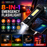 8 in 1 Portable Rechargeable Torch LED Flashlight
